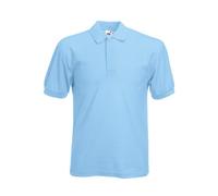 Fruit Of The Loom Men s SS033M Short Sleeve Polo Shirt, Blue (Sky Blue), X-Large