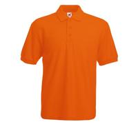 Fruit Of The Loom Men's SS033M Short Sleeve Polo Shirt, Orange, X-Large