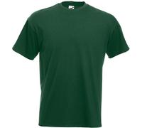Fruit of the Loom Men Super Premium Short Sleeve T-shirt - Bottle Green, 2X-Large