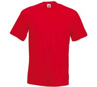 Fruit of the Loom Men Super Premium Short Sleeve T-shirt - Red, 2X-Large