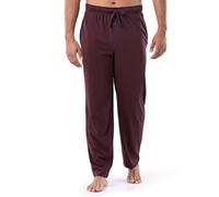 Fruit of the Loom Men's 1-Pack Extended Sizes Jersey Knit Sleep Pant, Dark Red, 3XL Tall