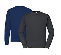 Fruit of the Loom Men's 3-Piece Sweatshirt Set - Navy, Graphit & Hlkauf Block in M