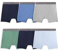 Fruit of the Loom Men's 360 Boxer Briefs, High-Stretch Quick-Dry Moisture-Wicking, L 6-Pack