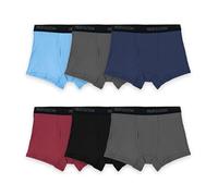 Fruit of the Loom Men's 4-Way Stretch Boxer Briefs | Lightweight & Moisture Wicking Underwear | Long, Regular Leg & Trunk, Trunk - Cotton Stretch - Colors May Vary, XL