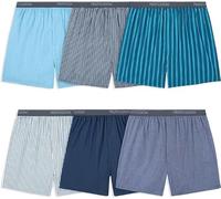 Fruit of the Loom Men's 6 Pack Exposed Waistband Boxer Shorts, Assorted, XXL (Pack of 6)