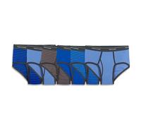 Fruit of the Loom Men's 6-pack Stripe/Solid Fashion Brief Underwear, 6 Pack - Assorted Stripe/Solids, L UK