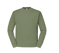 Fruit of the Loom Men's 62-202-0 Set-in Sweatshirts, Pack of 1/2, 1x Olive & 1x Hlkauf Block, XXL