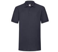 Fruit of the Loom Men's 65 35 Heavyweight Pique Short Sleeve Polo Shirt in Mid Navy | Size: 2XL Fruit Of The Loom Mid Navy 2XL