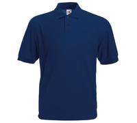 Fruit of the Loom Mens 65/35 Pique Short Sleeve Polo Shirt (L) (Navy)