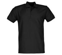 Fruit of the Loom Mens 65/35 Pique Short Sleeve Polo Shirt (M) (Black)