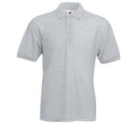 Mens 6535 Pique Short Sleeve Polo Shirt - Heather Grey / 3XL