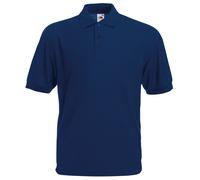 Fruit of the Loom Mens 65/35 Pique Short Sleeve Polo Shirt - Navy - Size 3XL