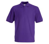 Mens 6535 Pique Short Sleeve Polo Shirt - Purple / XL