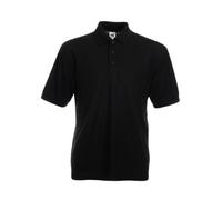 Fruit Of The Loom Mens 65/35 Polo Shirt Black Medium