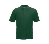 Fruit Of The Loom Mens 65/35 Polo Shirt Bottle Green XX-Large