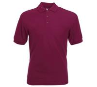 Fruit of the Loom Men's 65/35 Polo Shirt, Burgundy, XXX-Large