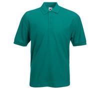 Fruit of the Loom Men's 65/35 Polo Shirt, Emerald, Small
