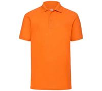 Fruit of the Loom Men's 65 35 Polo Shirt in Orange | Size: Large Fruit Of The Loom Orange L