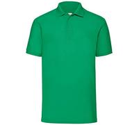 Fruit of the Loom Men's 65/35 Polo Shirt, Kelly Green, Small