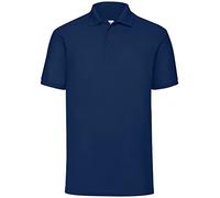 Fruit of the Loom Men's 65/35 Polo Shirt, Navy, XXX-Large