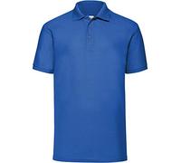 Fruit of the Loom Men's 65/35 Polo Shirt, Royal, Medium