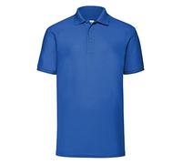 Fruit of the Loom Men's 65/35 Polo Shirt, Royal, X-Large