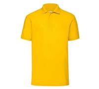 Fruit Of The Loom Mens 65/35 Polo Shirt Short Sleeve Casual Workwear