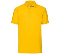 Fruit of the Loom Men's 65/35 Polo Shirt, Sunflower, Medium