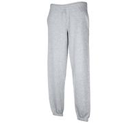 (XL, Heather Grey) Fruit Of The Loom Mens Premium 70/30 Elasticated Jog Pants / Jogging Bottoms