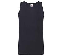 FRUIT OF THE LOOM Men's Athletic Lightweight Vest, Deep Navy, XXL UK