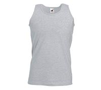FRUIT OF THE LOOM Men's Athletic Lightweight Vest, Heather Grey, 2XL