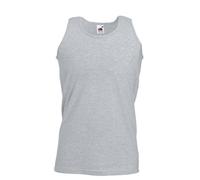 FRUIT OF THE LOOM Men's Athletic Lightweight Vest, Heather Grey, L