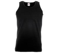 Fruit of the Loom Mens Athletic Sleeveless Vest/Tank Top (5XL) (Black)