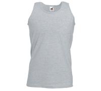 Fruit of the Loom Men's Athletic Sleeveless Vest Tank Top in Grey | Size: Medium Fruit Of The Loom Grey M