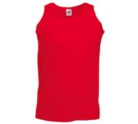 Fruit of the Loom Men's Athletic Sleeveless Vest Tank Top in Red | Size: XL Fruit Of The Loom Red XL