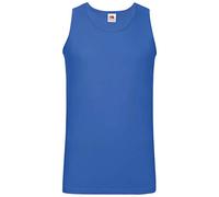 Fruit of the Loom Men's Athletic Vest, M / L / XL / XXL / 3XL / 4XL / 5XL, also Colour Sets (Packs of 1 and 5), royal, XXL