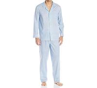 Fruit of the Loom Men's Big and Tall Long Sleeve Pyjama Set, 4X, Royal Stripe