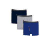 Fruit of the Loom Mens Big and Tall Tag-Free Underwear, Big Man - Coolzone Fly Boxer Brief - 3 Pack Colors May Vary, 3XL