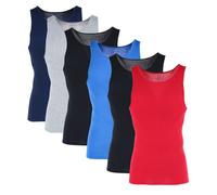 Fruit of the Loom Men's Big & Tall Classic Fit Assorted A-Shirt (6 Pack)