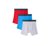 Fruit of the Loom Men's Breathable Underwear Boxer Briefs, Regular Leg-Cotton Mesh-3 Pack-Assorted, S (Pack of 3)