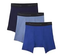 Fruit of the Loom Men's Breathable Underwear, Boxer Brief-Cotton Mesh-3 Pack, Medium (Pack of 3)