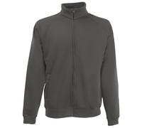 Fruit of the Loom Men's Full Zip Sweat Jacket in Mid Grey | Size: 2XL Fruit Of The Loom Mid Grey 2XL