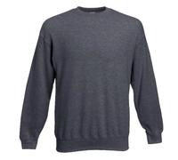 (2XL, Dark Heather Grey) Fruit Of Loom Mens Classic 80/20 Set-In Sweatshirt