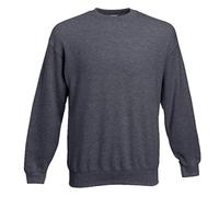 Fruit of the Loom Mens Classic 80/20 Heather Set-in Sweatshirt (XL) (Dark Heather Grey)