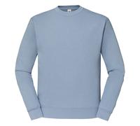 (S, Mineral Blue) Fruit Of The Loom Mens Classic 80/20 Raglan Sweatshirt