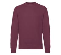 (M, Burgundy) Fruit of the Loom Mens Classic 80/20 Set-in Sweatshirt