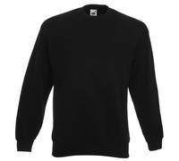 Classic 80 20 Set-in Sweatshirt Fruit Of The Loom Black 4XL