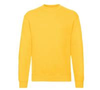 (XXL, Sunflower) Fruit Of The Loom Mens Classic Drop Shoulder Sweatshirt