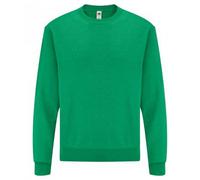 (L, Heather Green) Fruit Of The Loom Mens Classic Drop Shoulder Sweatshirt