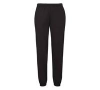 Fruit of the Loom Mens Classic Elasticated Hem Jogging Bottoms (Black) - Size X-Small